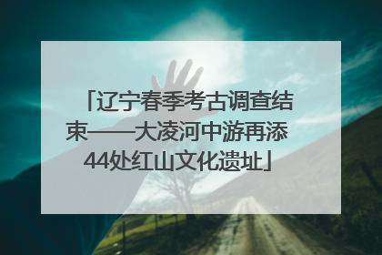辽宁春季考古调查结束——大凌河中游再添44处红山文化遗址
